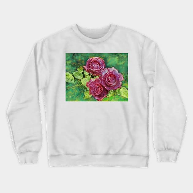 Wild roses Crewneck Sweatshirt by Marcel1966